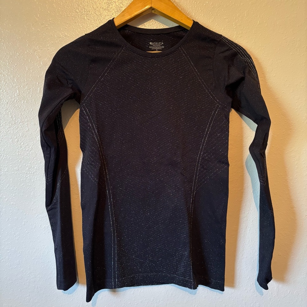 Athleta Flurry Shine Base Layer Top